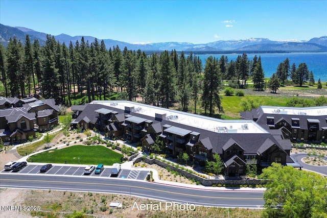 17 Beach Club Dr # 213, Stateline, NV 89449 - drone / aerial view of a water and mountain view