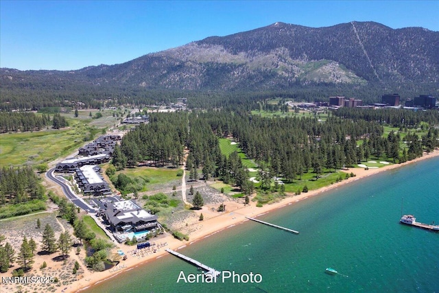 17 Beach Club Dr # 213, Stateline, NV 89449 - aerial view of a water and mountain view