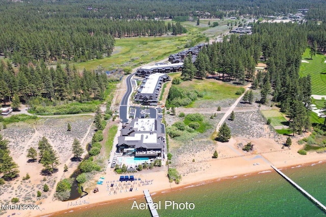 17 Beach Club Dr # 213, Stateline, NV 89449 - aerial view of property's location featuring a heavily wooded area and a large body of water