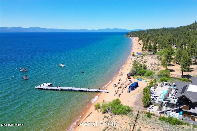 17 Beach Club Dr # 213, Stateline, NV 89449 - aerial view of a water and mountain view