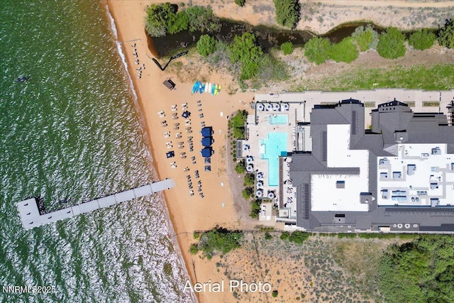 17 Beach Club Dr # 213, Stateline, NV 89449 - aerial view of a pool and a large body of water