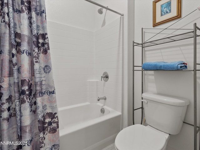 2217 Millville Dr, Spanish Springs, NV 89441 - bathroom with shower / tub combo with curtain and toilet