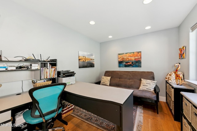 1064 Lucerne Way, Incline Village, NV 89451 - office area with light wood-style floors and recessed lighting