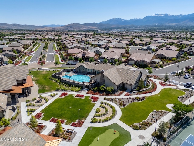 2021 Neviekay Ln, Reno, NV 89521 - aerial perspective of suburban area with a mountain backdrop