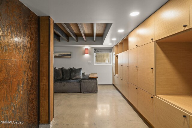 1296 Nixon Ave, Reno, NV 89509 - hallway with recessed lighting and concrete floors