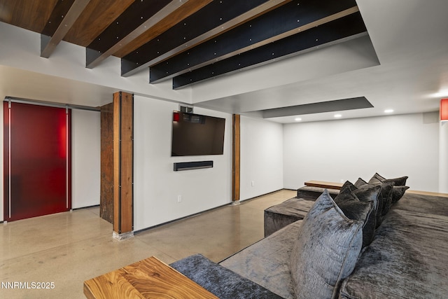 1296 Nixon Ave, Reno, NV 89509 - living area with finished concrete flooring and recessed lighting