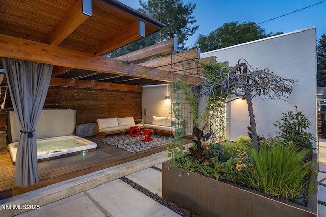 1296 Nixon Ave, Reno, NV 89509 - view of patio / terrace with an outdoor living space and a pergola