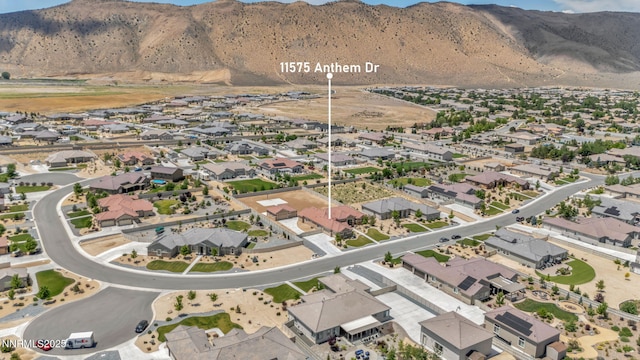 11575 Anthem Dr, Spanish Springs, NV 89441 - aerial view of property and surrounding area with mountains and nearby suburban area
