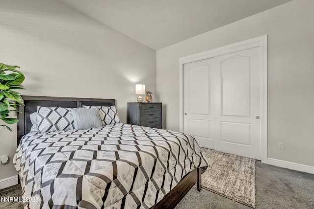 11575 Anthem Dr, Spanish Springs, NV 89441 - carpeted bedroom featuring a closet and lofted ceiling