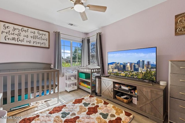 900 Ponderosa Ct, Dayton, NV 89403 - bedroom featuring wood finished floors and ceiling fan