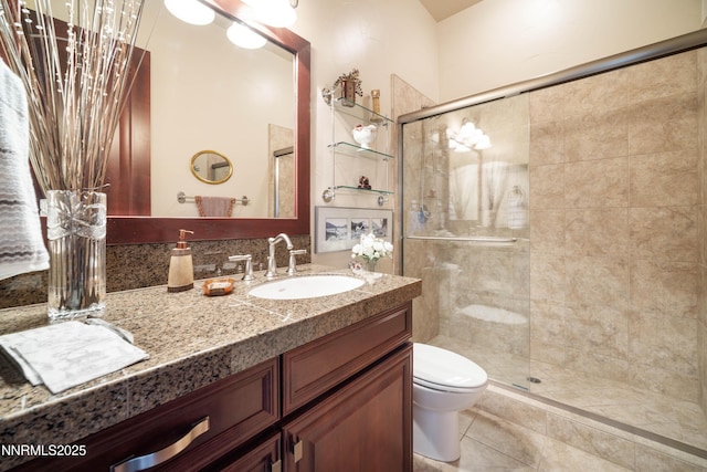 3970 Nature Trl, Reno, NV 89511 - full bath featuring vanity, a stall shower, and tile patterned flooring