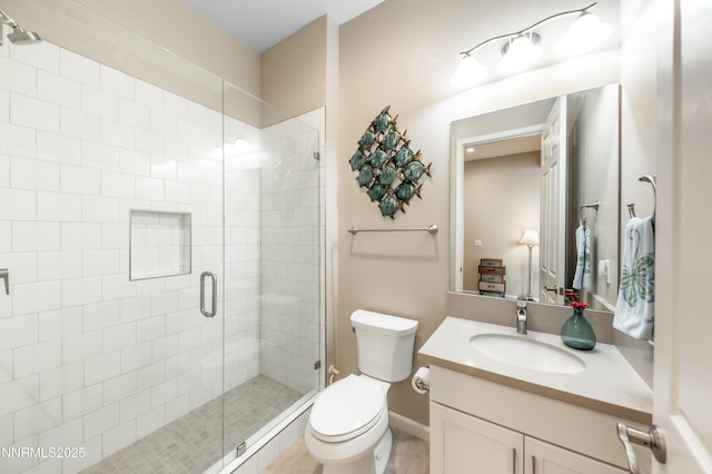 7436 Rustic Towers Dr, Sparks, NV 89441 - bathroom with vanity and a shower stall