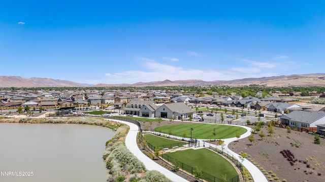 7436 Rustic Towers Dr, Sparks, NV 89441 - aerial view of residential area with a water and mountain view