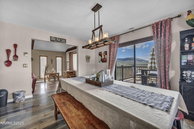 6200 Winnemucca Ranch Rd, Reno, NV 89510 - dining room with wood finished floors and a textured ceiling