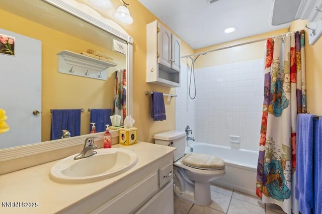 4385 Valdez Way, Reno, NV 89502 - bathroom with vanity, tile patterned flooring, and shower / tub combo