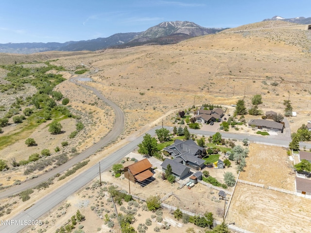 5 Connie Way, Reno, NV 89521 - aerial view of sparsely populated area with a desert landscape and a mountainous background