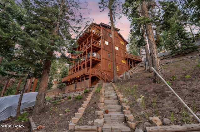 638 N Martin Dr, Zephyr Cove, NV 89448 - view of property with stairs