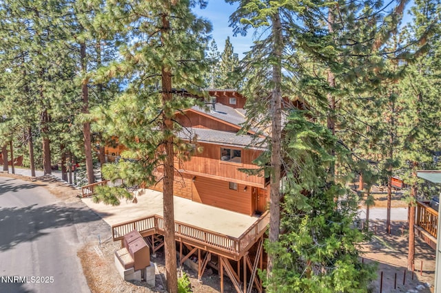 638 N Martin Dr, Zephyr Cove, NV 89448 - view of property exterior featuring a wooden deck