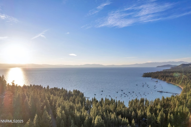 638 N Martin Dr, Zephyr Cove, NV 89448 - water view featuring a mountain backdrop