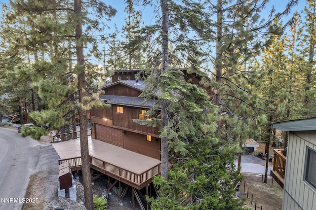 638 N Martin Dr, Zephyr Cove, NV 89448 - rear view of house with a deck
