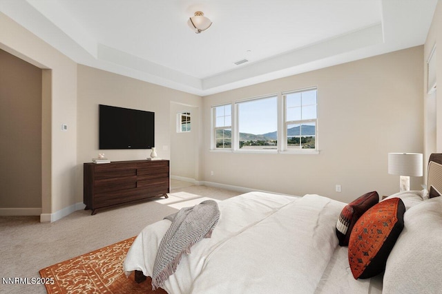 435 Gooseberry Dr, Reno, NV 89523 - bedroom featuring a tray ceiling and light carpet
