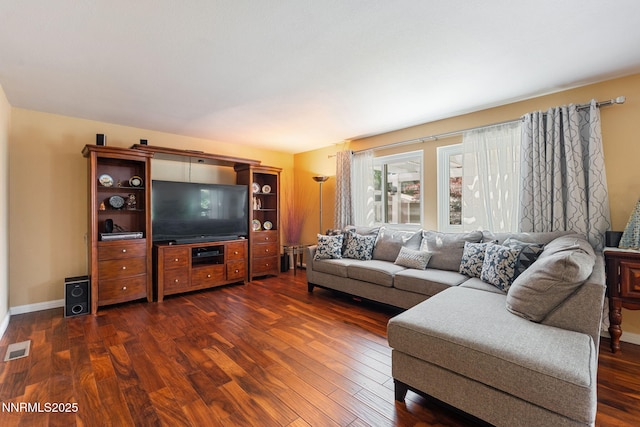 5455 Montego Ct, Reno, NV 89523 - living area with dark wood-style floors and baseboards