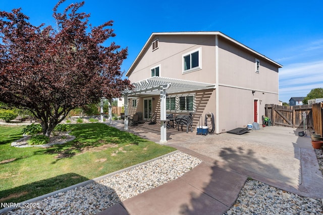5455 Montego Ct, Reno, NV 89523 - rear view of house featuring a pergola and a patio area