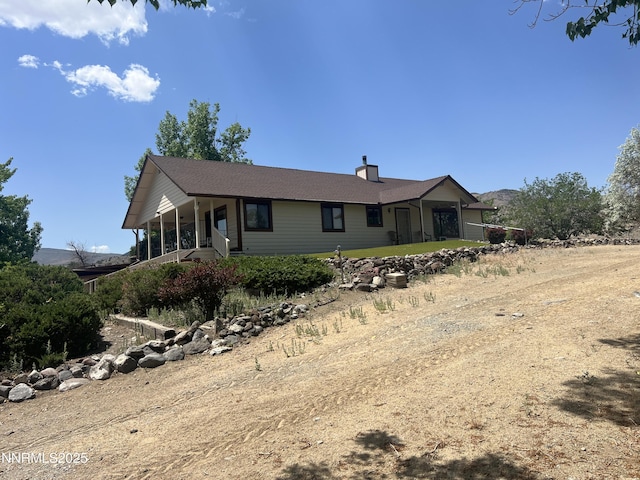 2855 Wilcox Ranch Rd, Reno, NV 89510 - view of front of property with a chimney