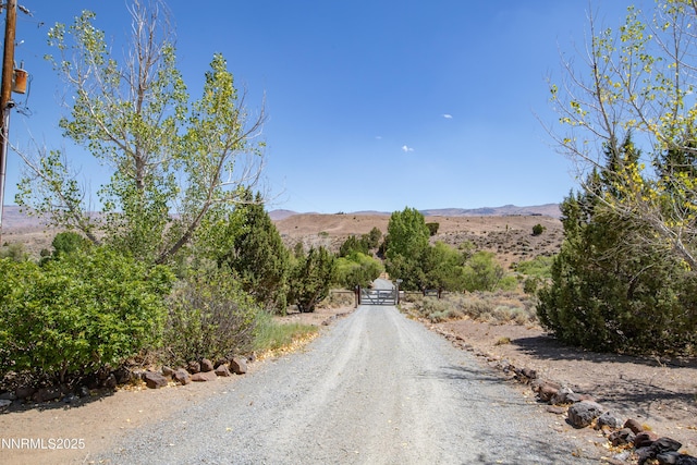 2855 Wilcox Ranch Rd, Reno, NV 89510 - view of dirt / gravel road with a mountain view