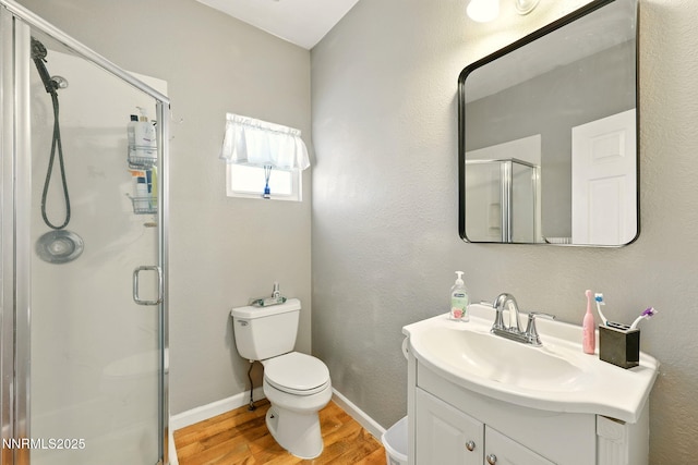 1236 Victorian Plaza Cir, Sparks, NV 89431 - bathroom featuring wood finished floors, vanity, and a shower stall