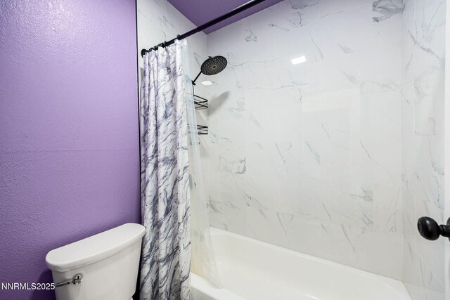 2450 Lymbery St Unit 233, Reno, NV 89509 - full bathroom with shower / tub combo with curtain and a textured wall