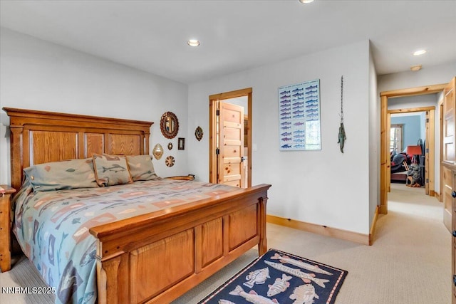 458 Center St, Zephyr Cove, NV 89448 - bedroom with light colored carpet and recessed lighting