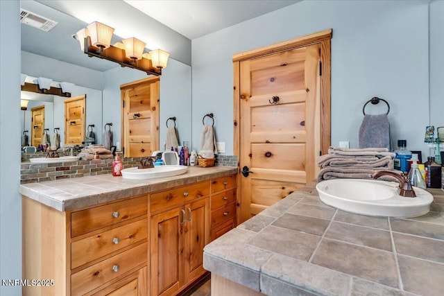 458 Center St, Zephyr Cove, NV 89448 - full bathroom with vanity and tasteful backsplash