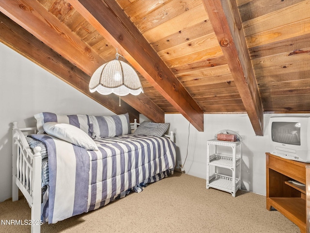 178 Tahoma Cir Unit B, Zephyr Cove, NV 89448 - carpeted bedroom with a wood ceiling with exposed beams