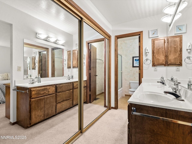 178 Tahoma Cir Unit B, Zephyr Cove, NV 89448 - full bathroom with double vanity and a shower with door