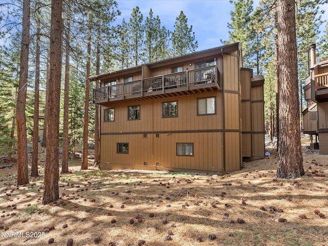 178 Tahoma Cir Unit B, Zephyr Cove, NV 89448 - rear view of property with a balcony