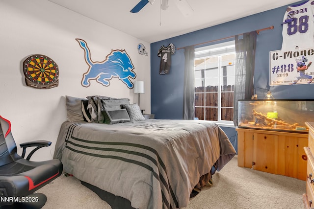 1450 Talon Ct, Spanish Springs, NV 89441 - carpeted bedroom featuring ceiling fan