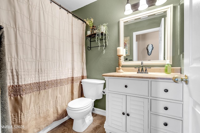 1450 Talon Ct, Spanish Springs, NV 89441 - full bath with a textured wall, vanity, tile patterned flooring, and curtained shower