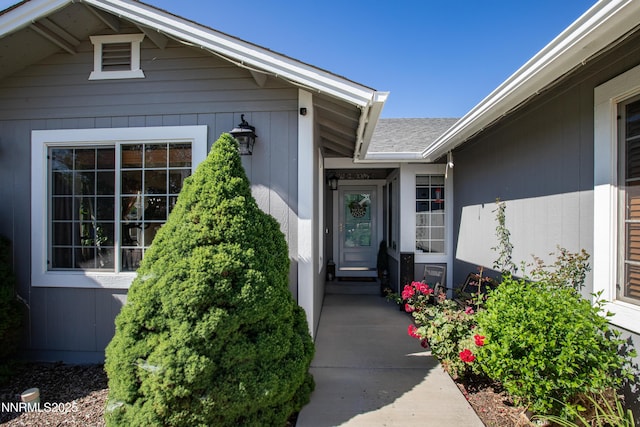 1450 Talon Ct, Spanish Springs, NV 89441 - doorway to property with a shingled roof
