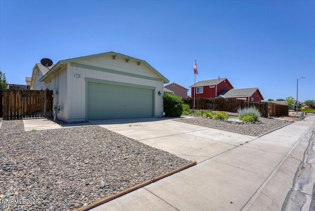 158 Desert Springs Ln, Fernley, NV 89408 - single story home featuring concrete driveway and an attached garage