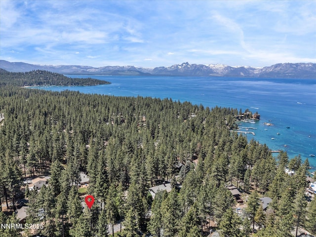 189 Ray Way, Zephyr Cove, NV 89448 - aerial view of a water and mountain view