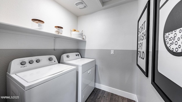 1784 Biotite Way Lot # 157, Sparks, NV 89436 - washroom featuring washing machine and dryer and dark wood-style floors