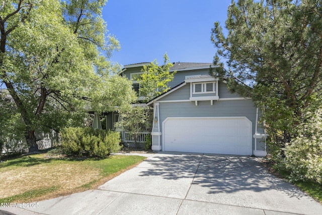 3744 Ranch Crest Dr, Reno, NV 89509 - view of front facade with driveway and a front lawn