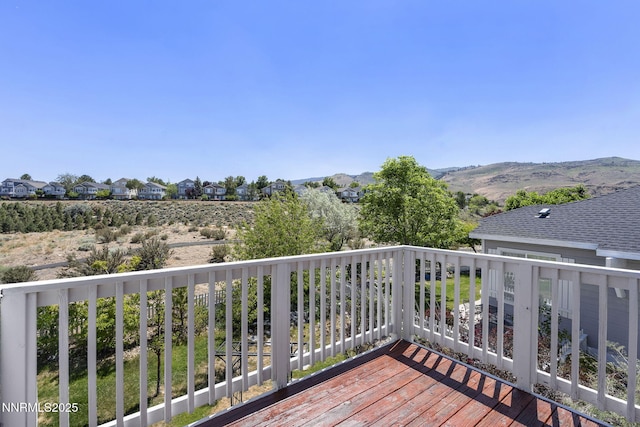 3744 Ranch Crest Dr, Reno, NV 89509 - wooden deck with a mountain view