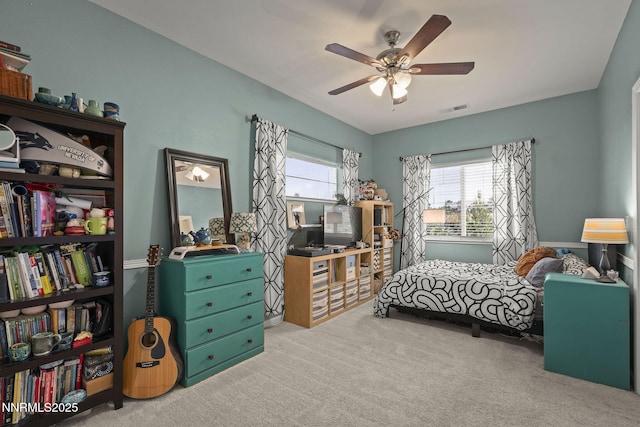 3744 Ranch Crest Dr, Reno, NV 89509 - bedroom featuring carpet floors and ceiling fan