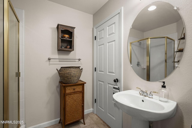 3744 Ranch Crest Dr, Reno, NV 89509 - bathroom with a shower stall and tile patterned floors