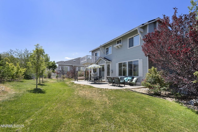 3744 Ranch Crest Dr, Reno, NV 89509 - back of property featuring a patio area and an outdoor living space