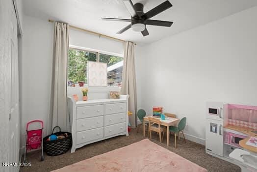 1203 Stanford Way, Sparks, NV 89431 - recreation room with a ceiling fan and carpet