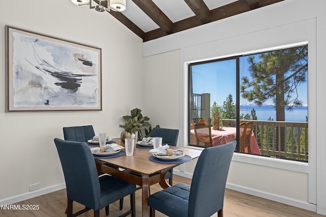 400 Fairview Blvd Unit 20, Incline Village, NV 89451 - dining room with wood finished floors and a water view