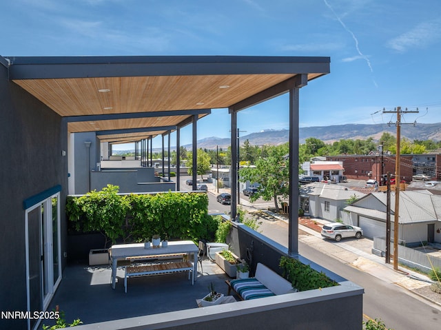 1402 Tonopah St, Reno, NV 89509 - view of patio with a mountain view